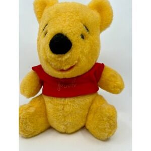 Vintage 1980's Gund Sears Disney Winnie The Pooh Bear Sitting Plush Stuffed EUC